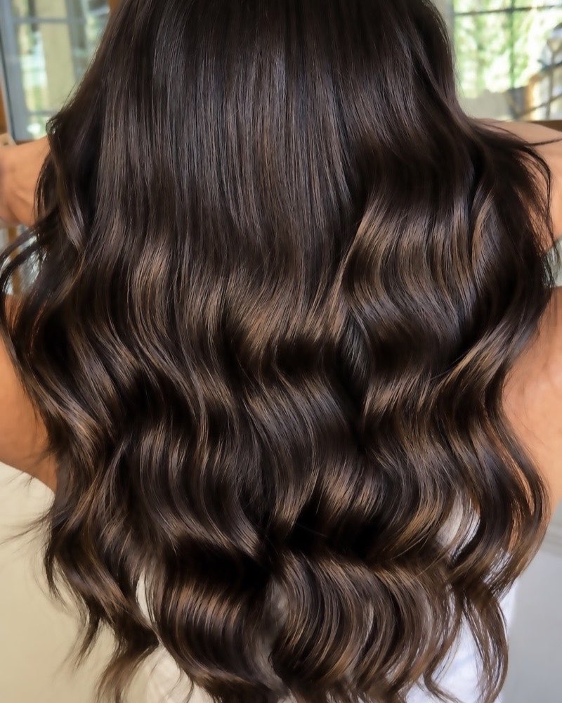 Dimensional brunette with warm mid-lengths